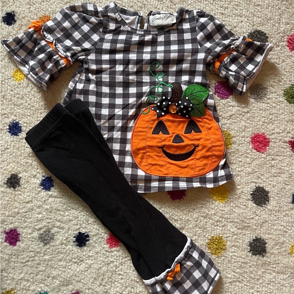 Lilly Pulitzer Kids Pumpkin Set - Black, White, and Orange